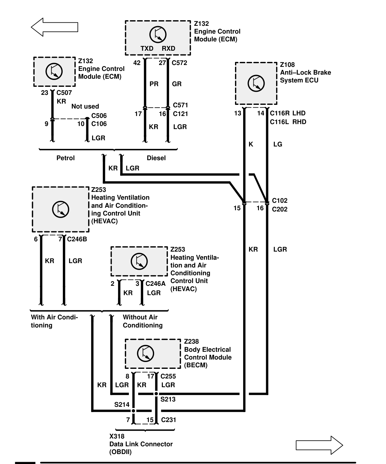 Data Link Connector – Circuit Diagram