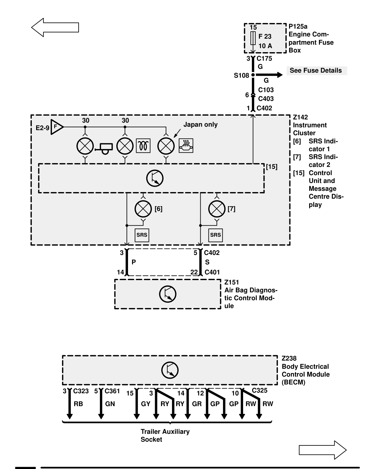 Warnings And Indicators – Circuit Diagram