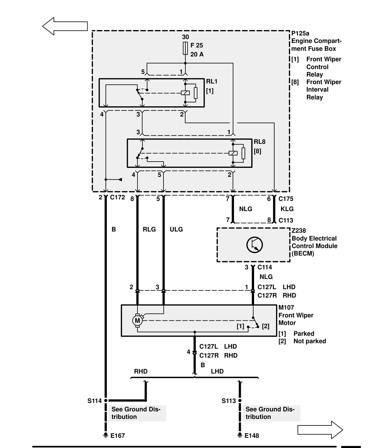 Wash/Wipe – Circuit Diagram