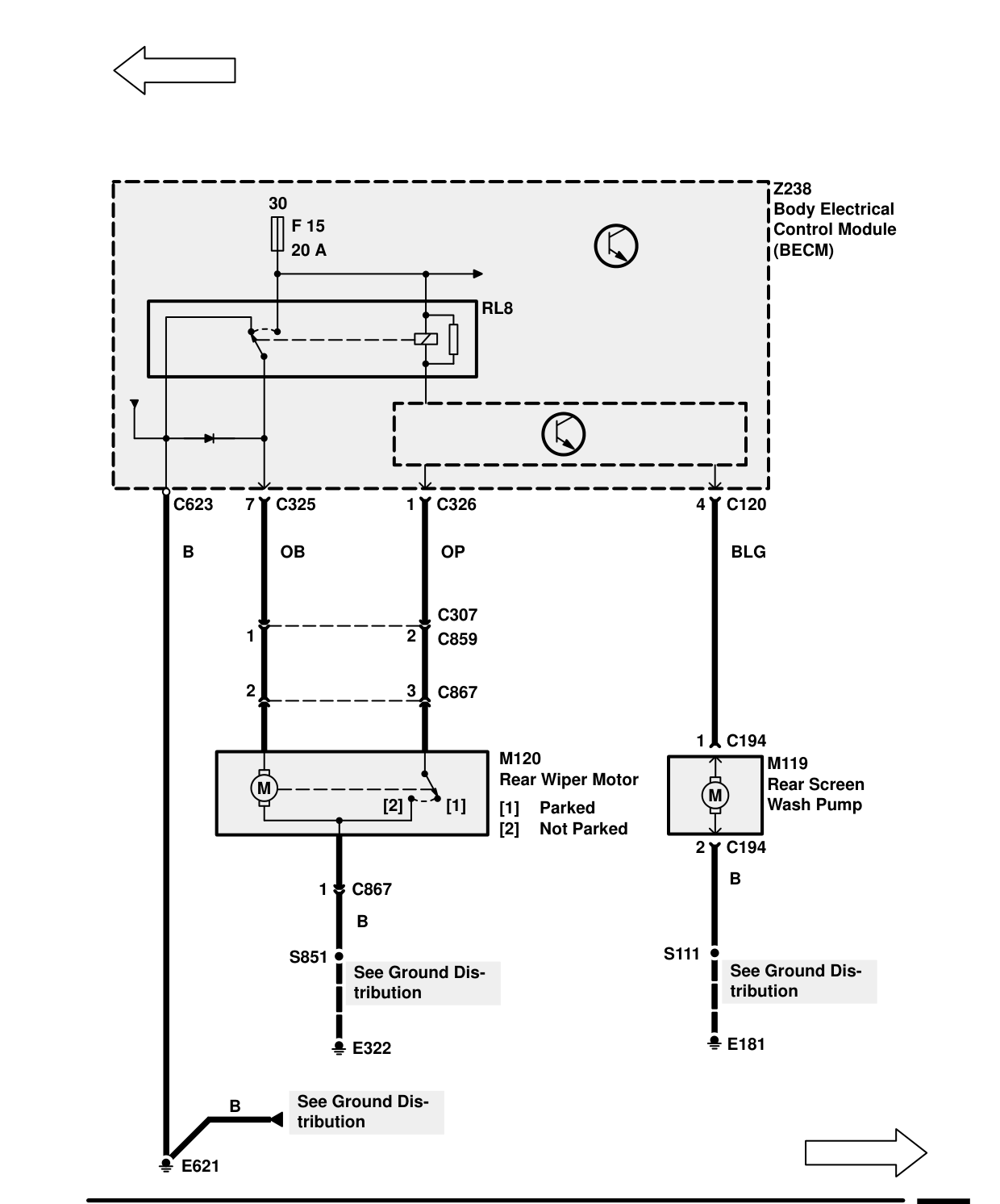 Wash/Wipe – Circuit Diagram