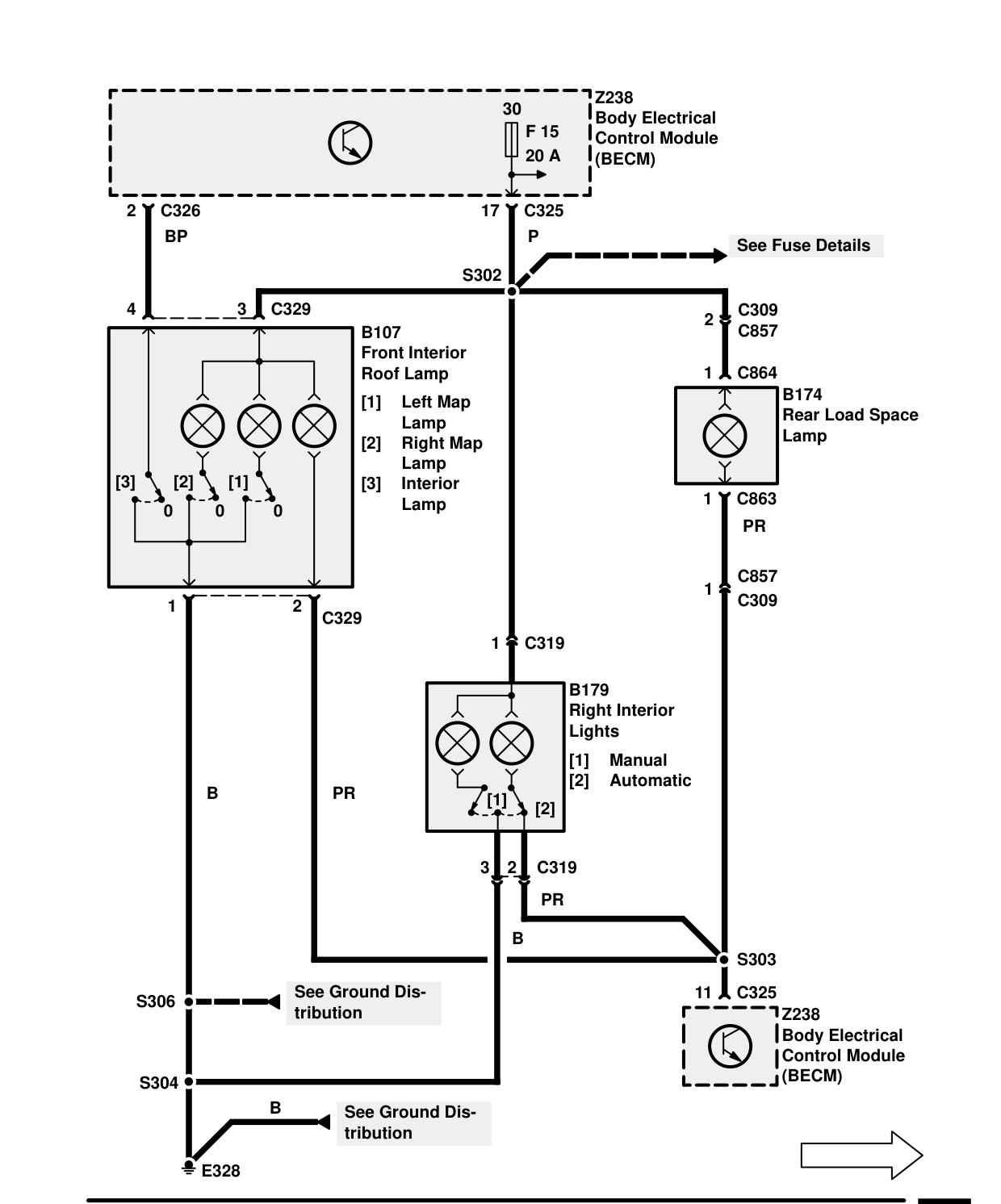 Interior Lamps – Circuit Diagram