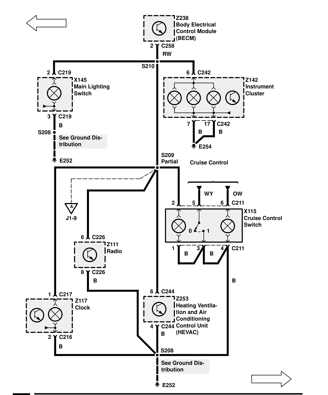 Interior Lamps – Circuit Diagram