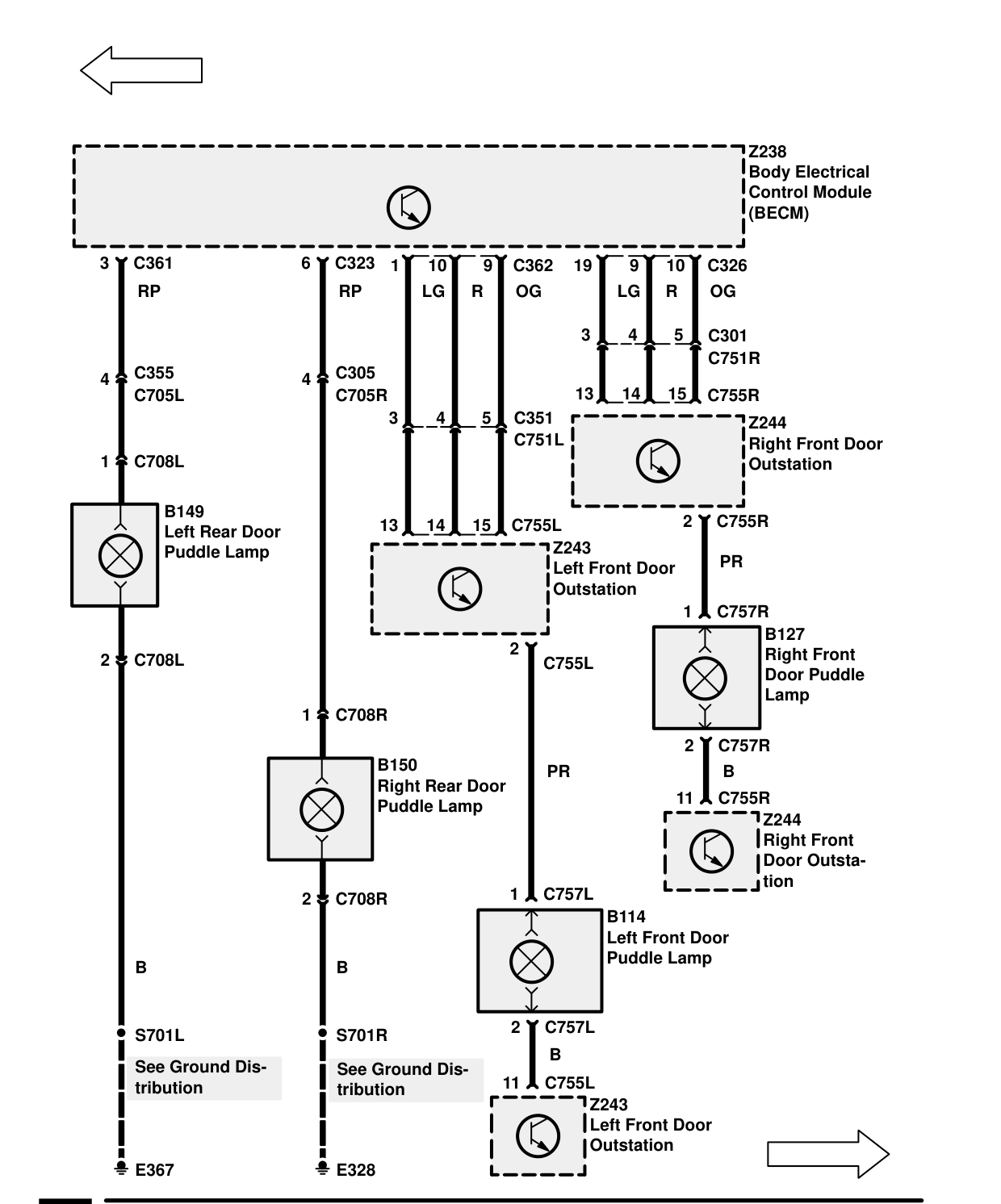 Interior Lamps – Circuit Diagram