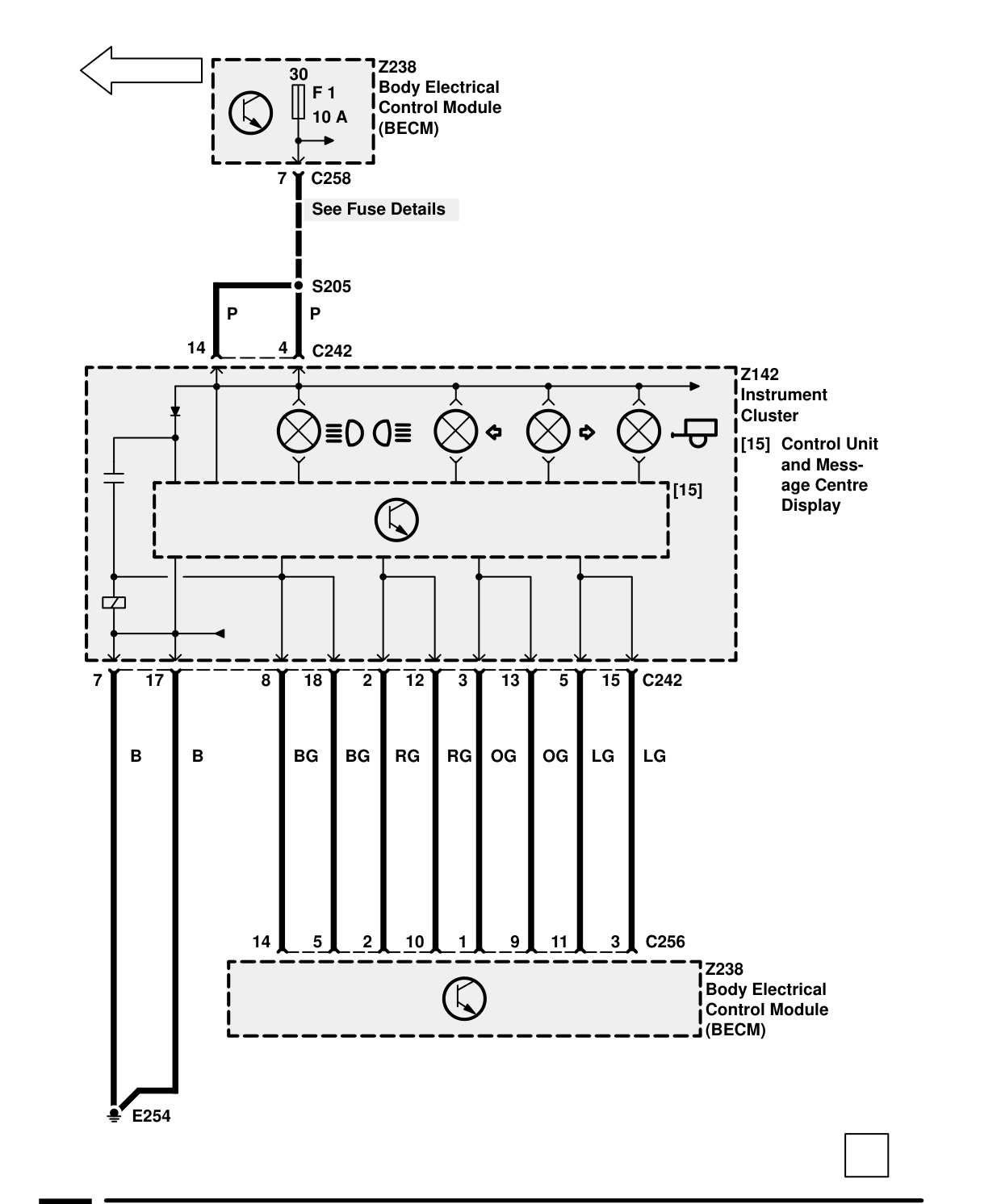 Trailer Auxiliary Socket – Circuit Diagram