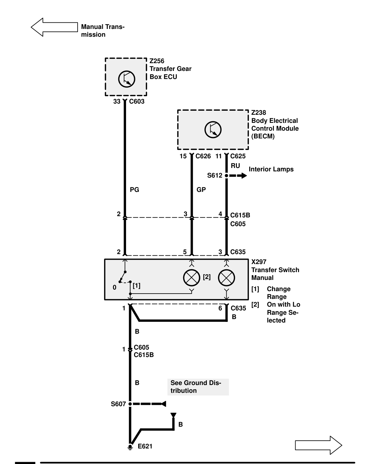 Transfer Gearbox – Circuit Diagram