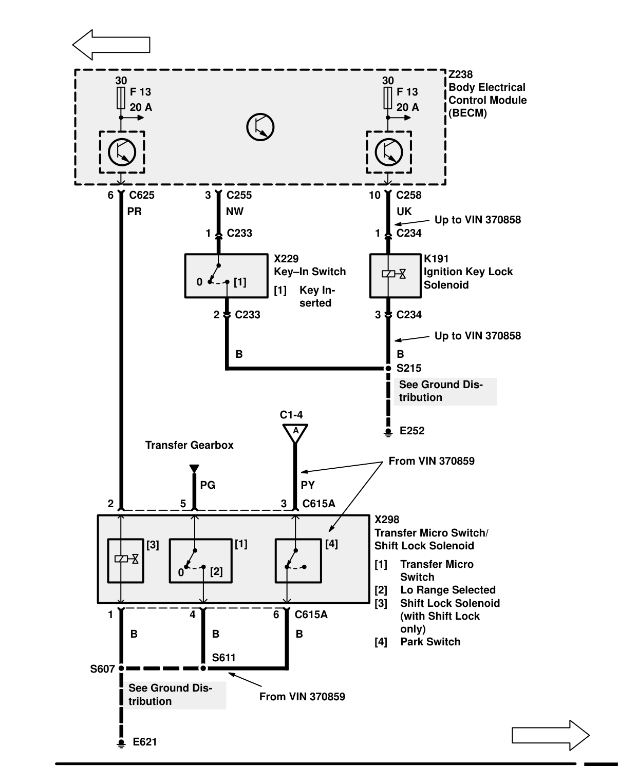 Ignition And Shift Interlock – Circuit Diagram