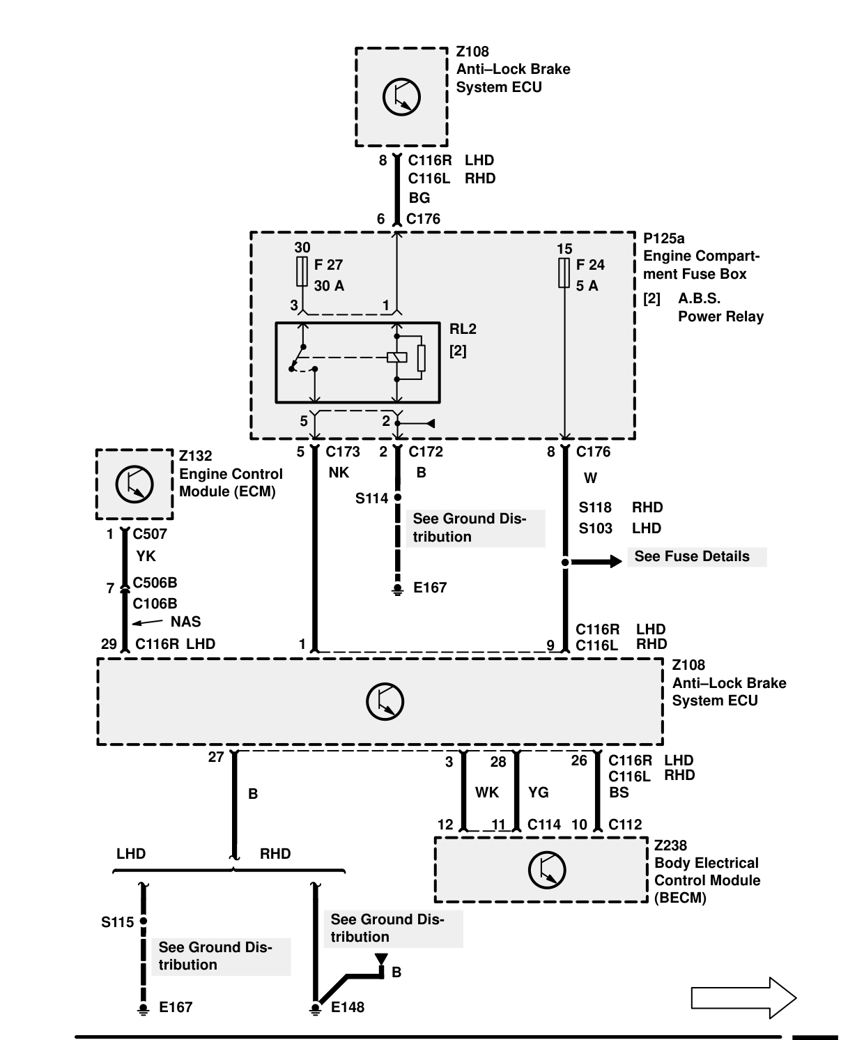 Anti-Lock Brake System – Circuit Diagram