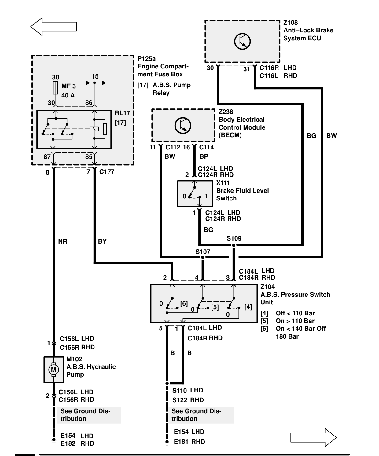 Anti-Lock Brake System – Circuit Diagram