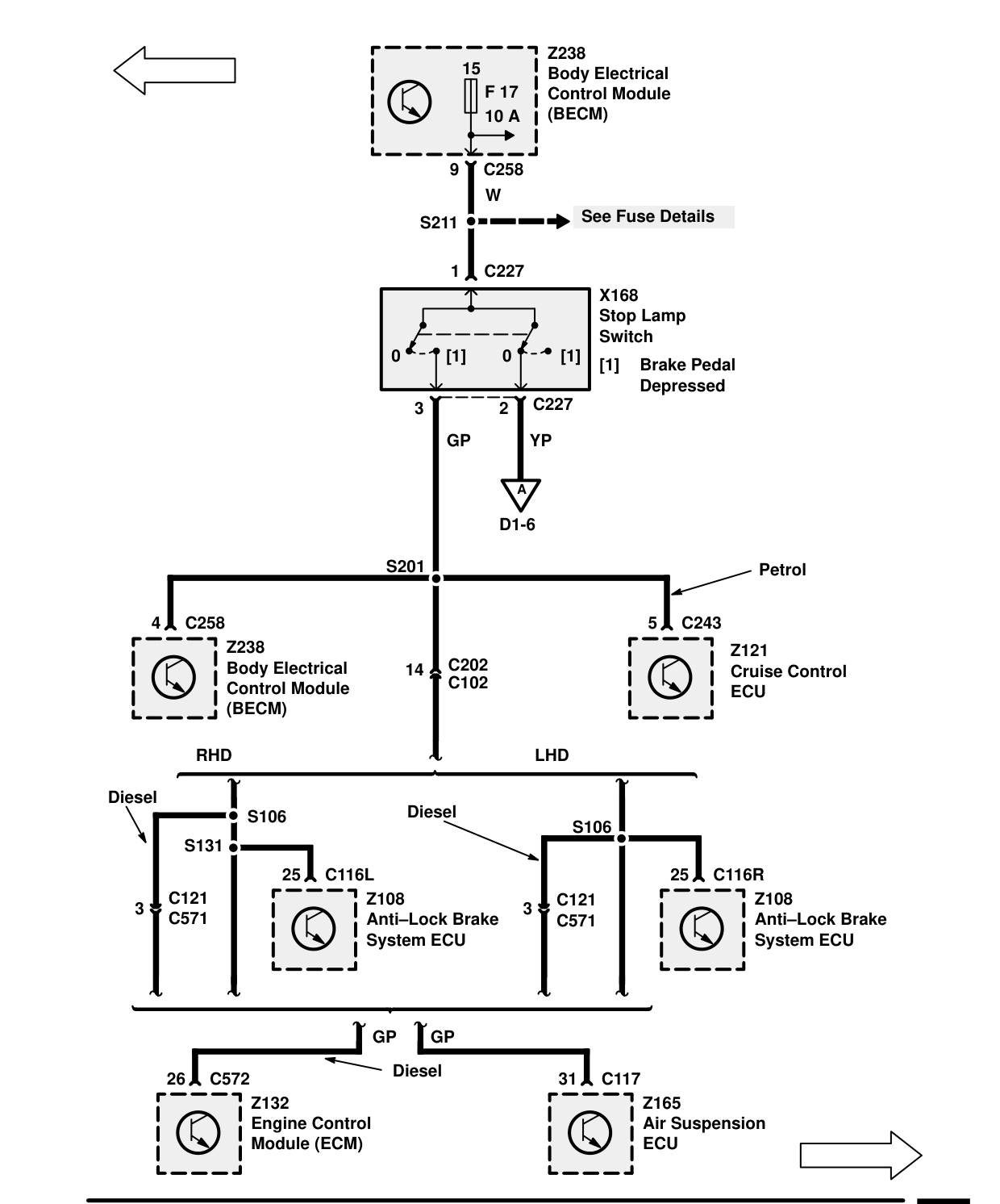 Anti-Lock Brake System – Circuit Diagram