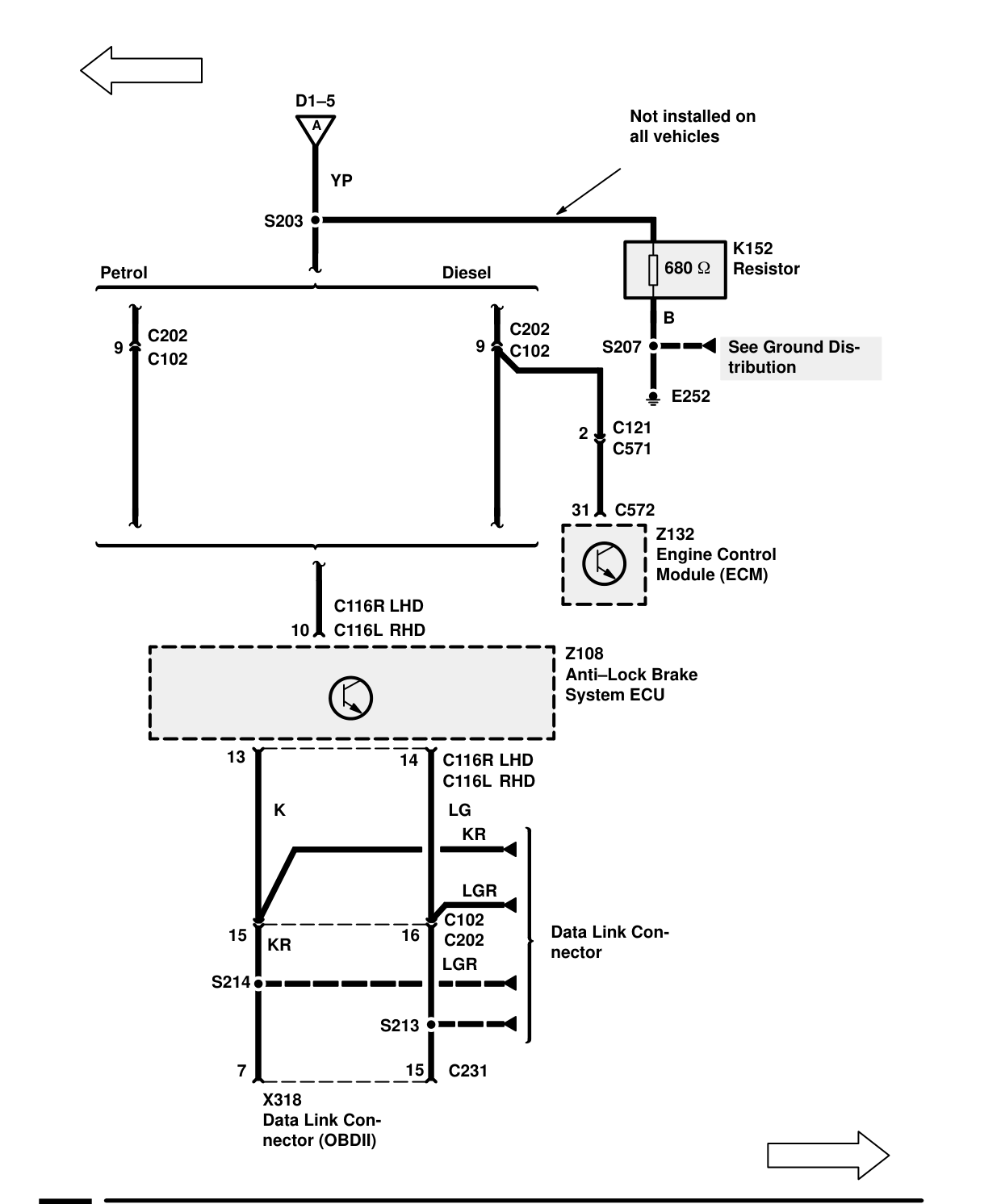 Anti-Lock Brake System – Circuit Diagram