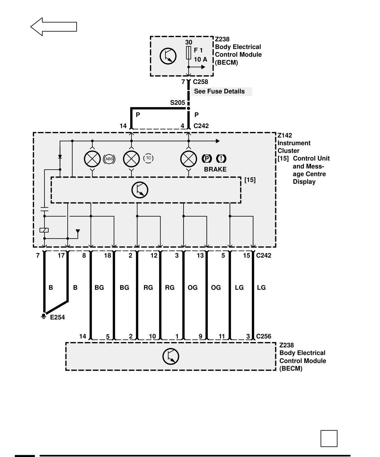 Anti-Lock Brake System – Circuit Diagram