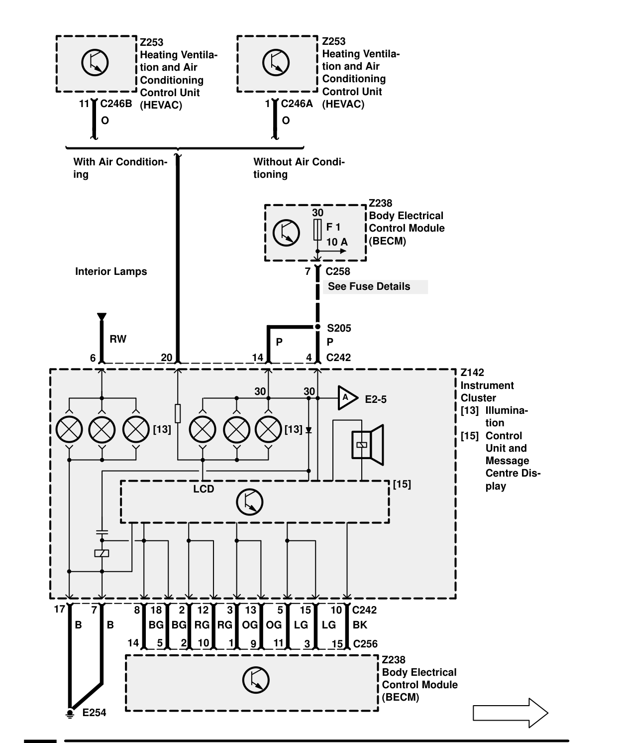 Warnings And Indicators – Circuit Diagram