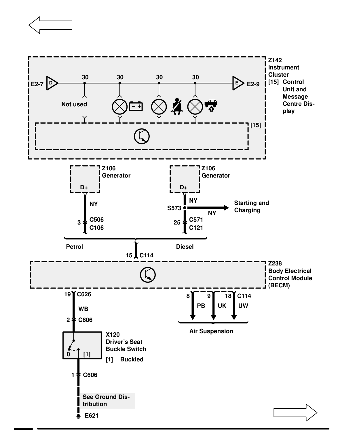 Warnings And Indicators – Circuit Diagram