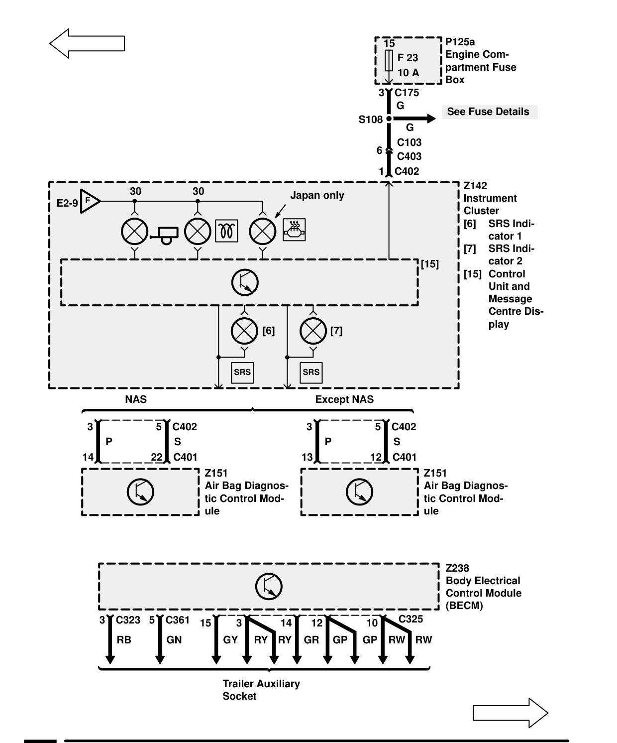 Warnings And Indicators – Circuit Diagram