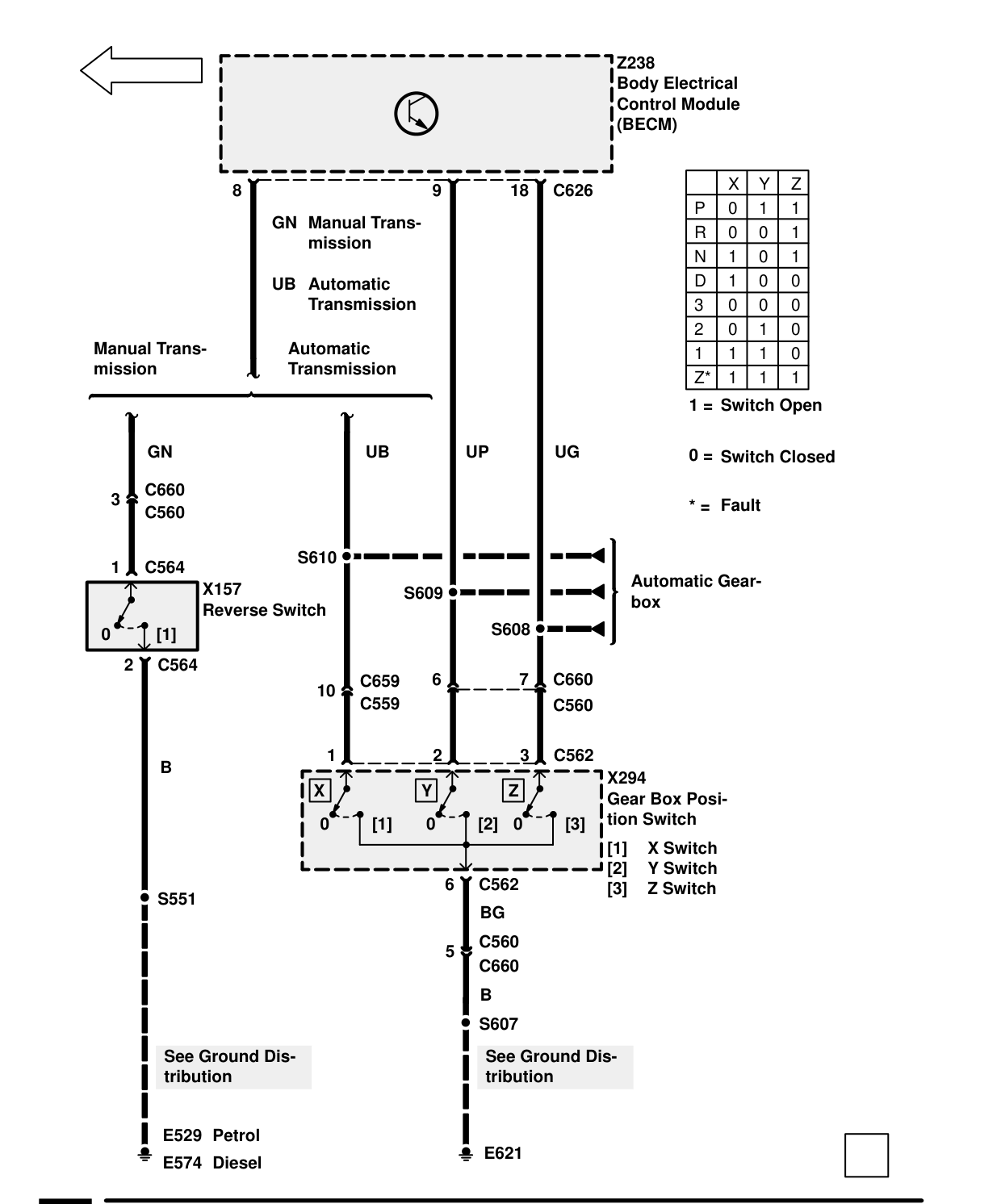 Wash/Wipe – Circuit Diagram