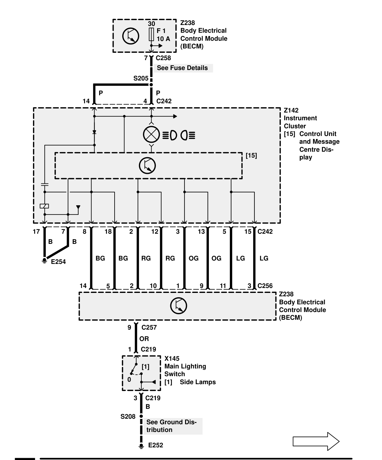 Side Lamps – Circuit Diagram