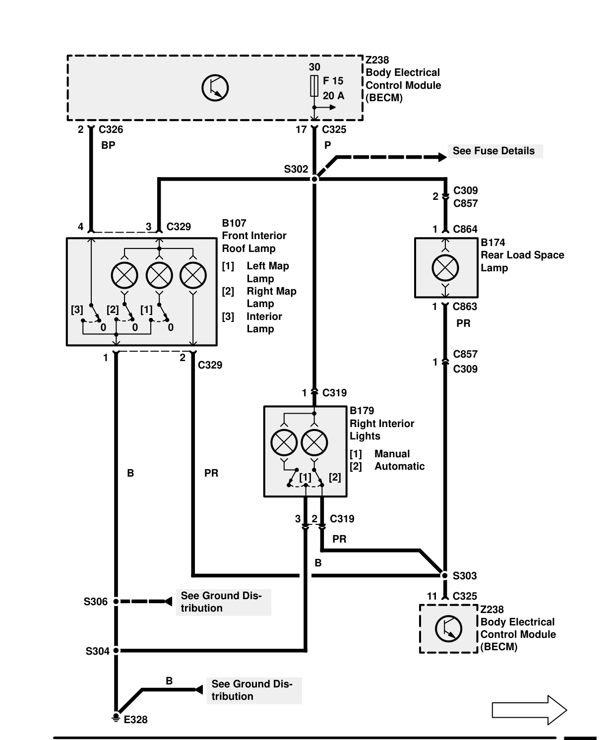 Interior Lamps – Circuit Diagram