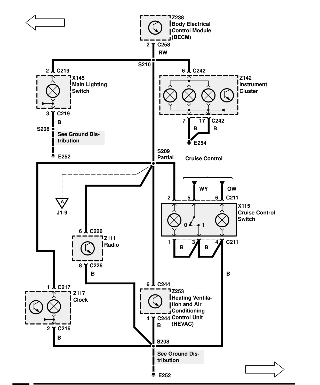Interior Lamps – Circuit Diagram
