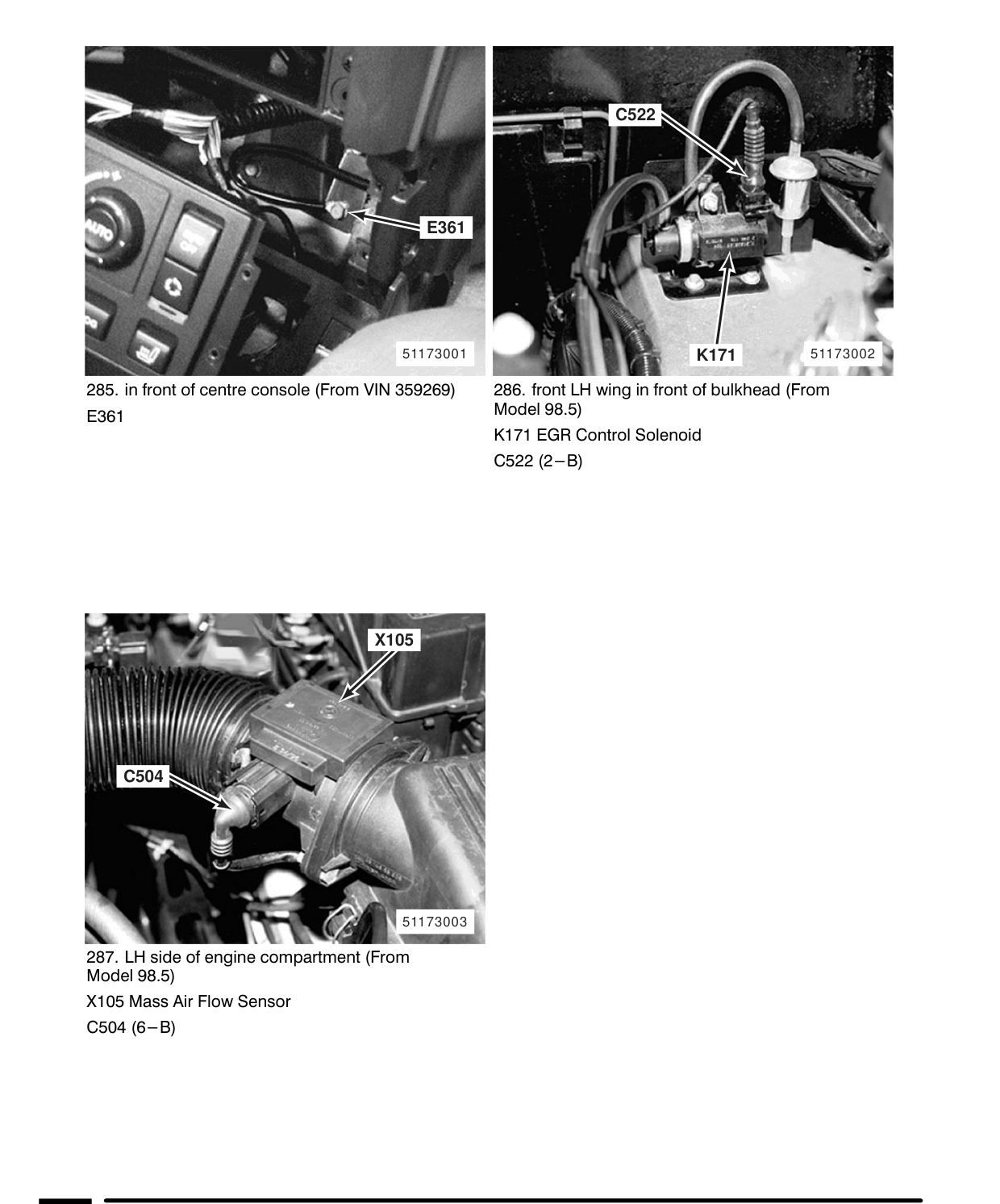 Component Location Views – Add: 07/98