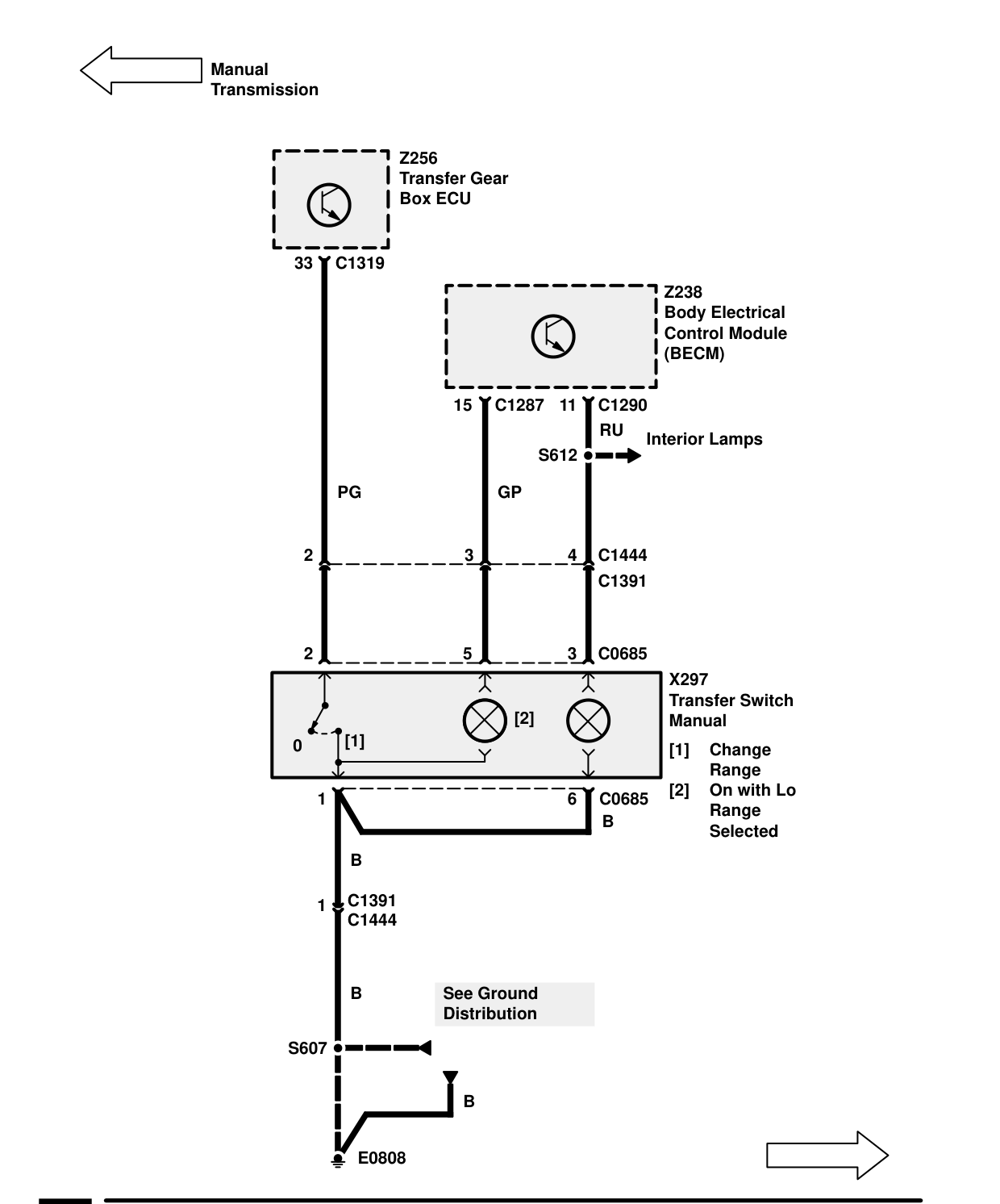 Transfer Gearbox – Circuit Diagram