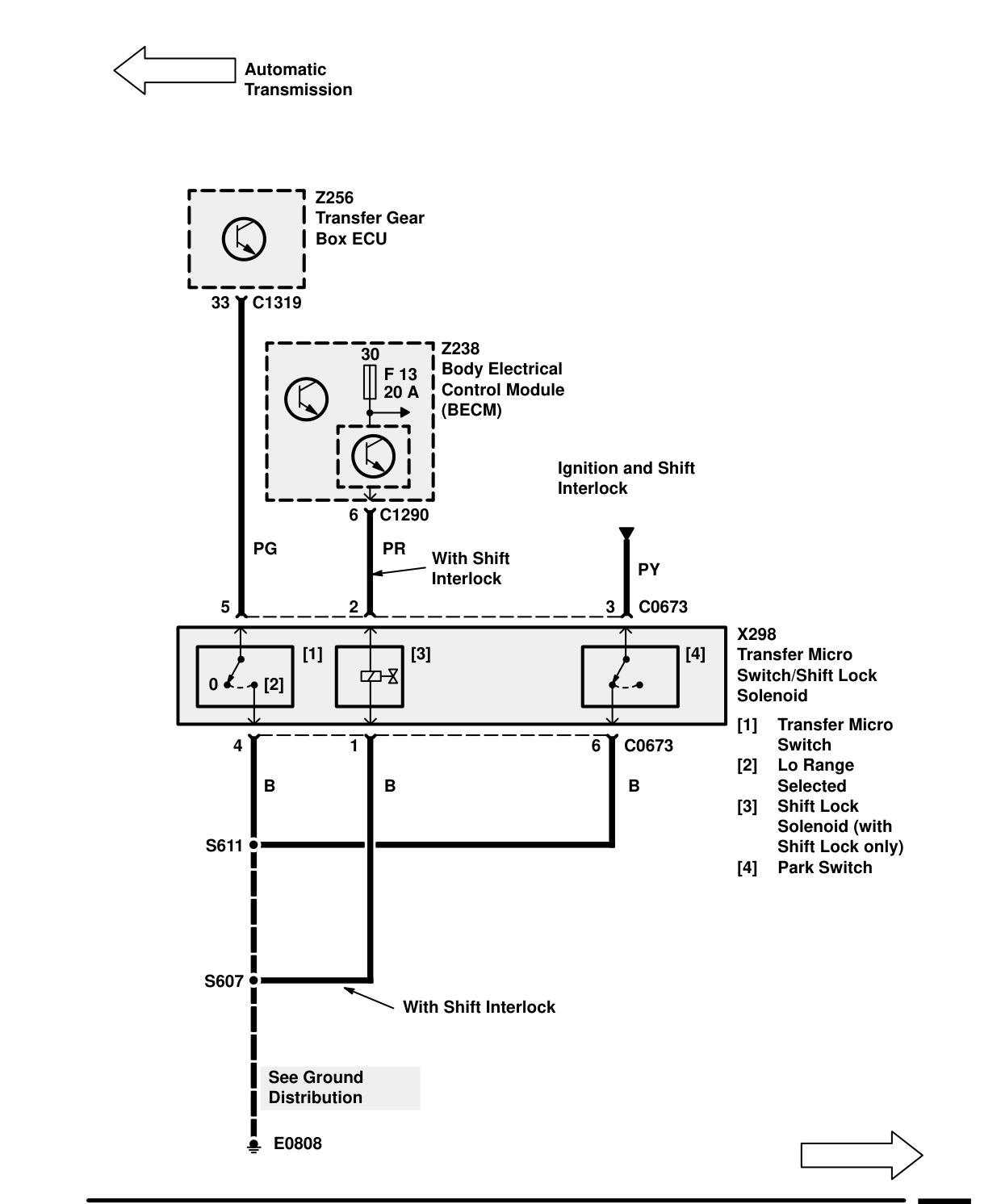 Transfer Gearbox – Circuit Diagram