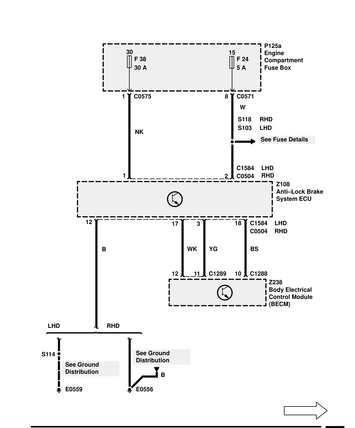 Anti-Lock Brake System – Circuit Diagram