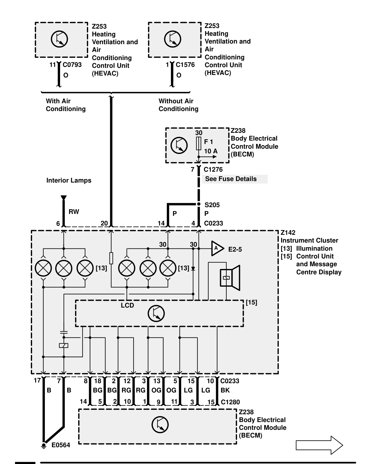 Warnings And Indicators – Circuit Diagram