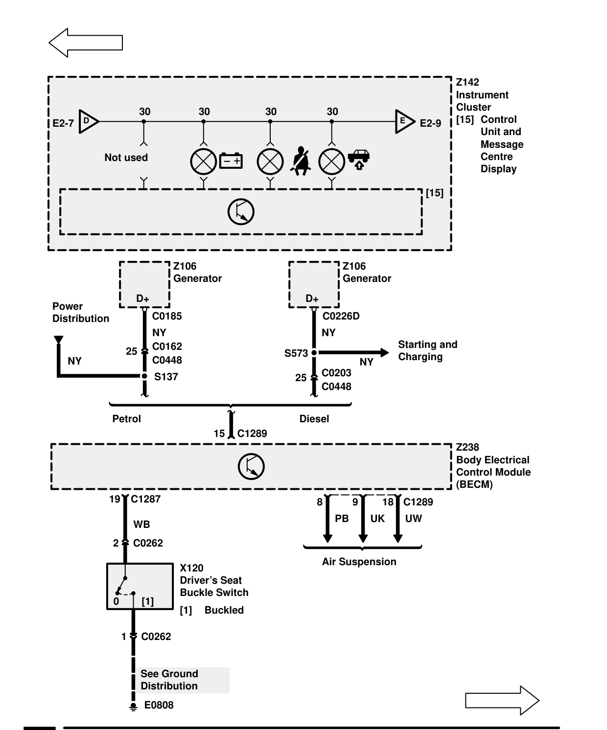 Warnings And Indicators – Circuit Diagram