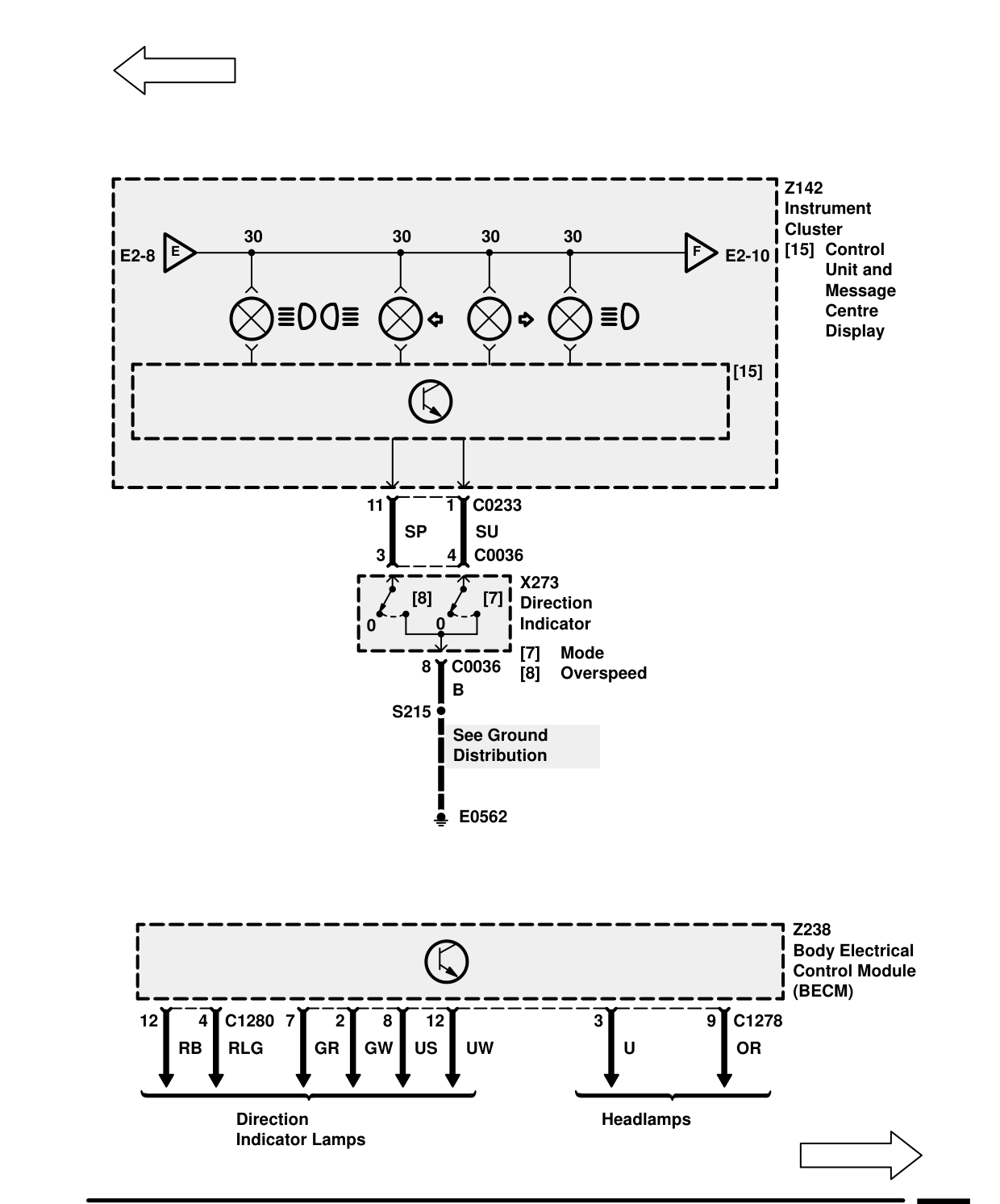 Warnings And Indicators – Circuit Diagram