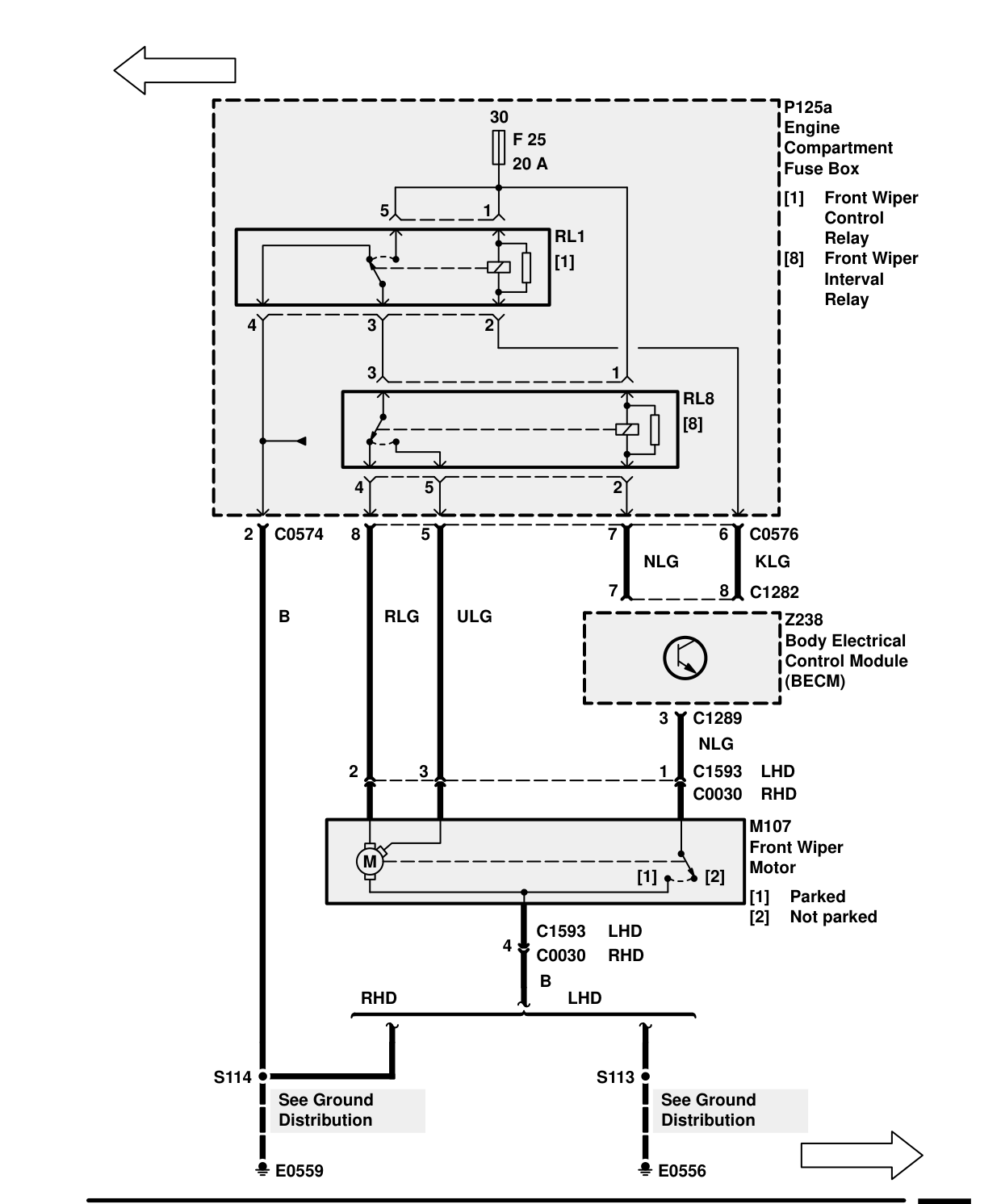 Wash/Wipe – Circuit Diagram