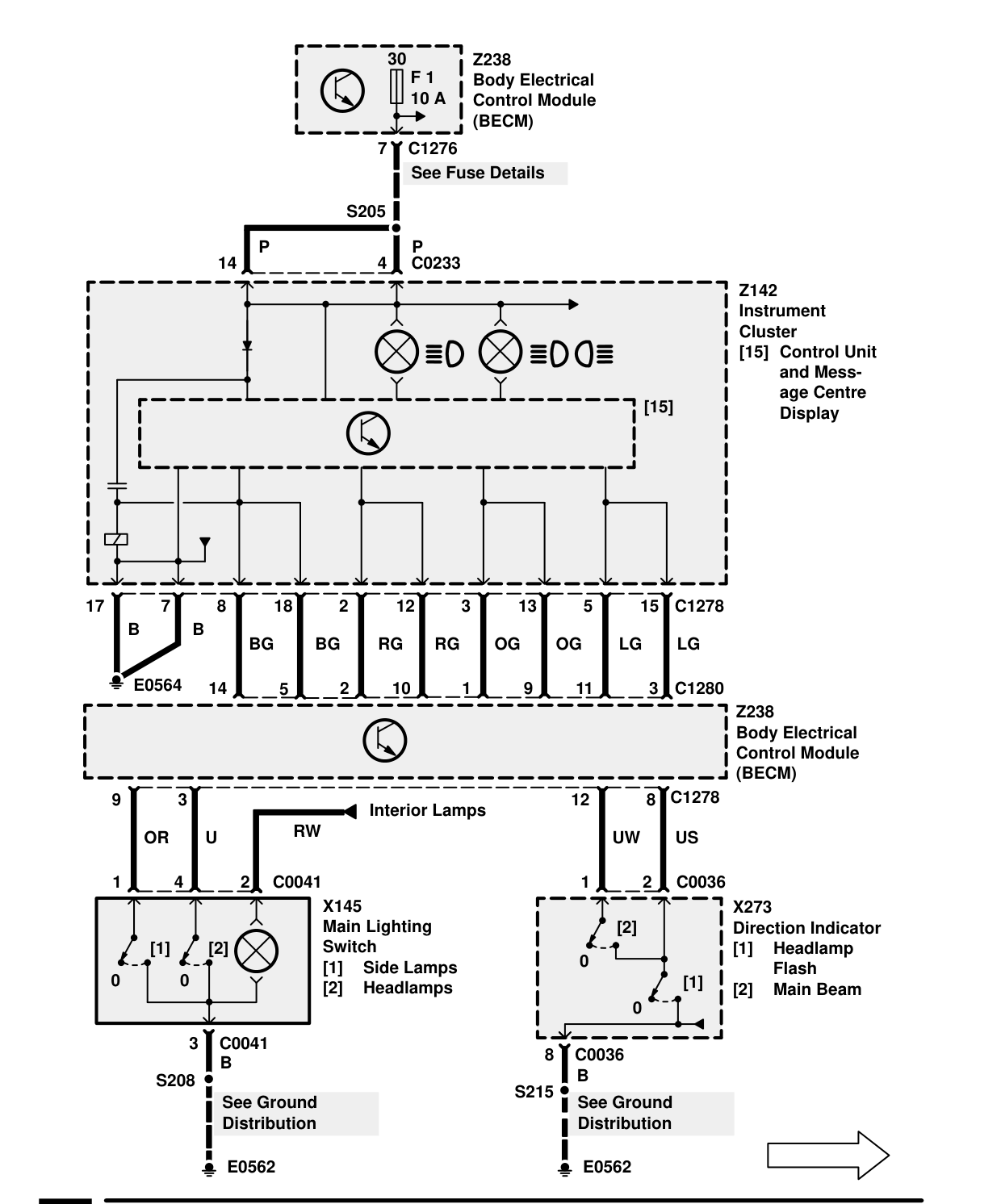 Headlamps – Circuit Diagram Rev: 08/99