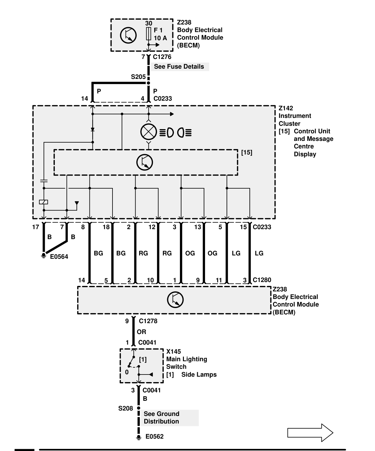 Side Lamps – Circuit Diagram