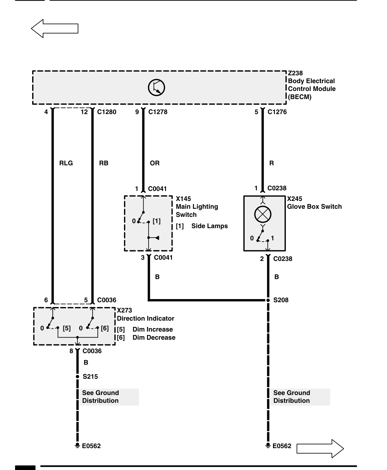 Interior Lamps – Circuit Diagram