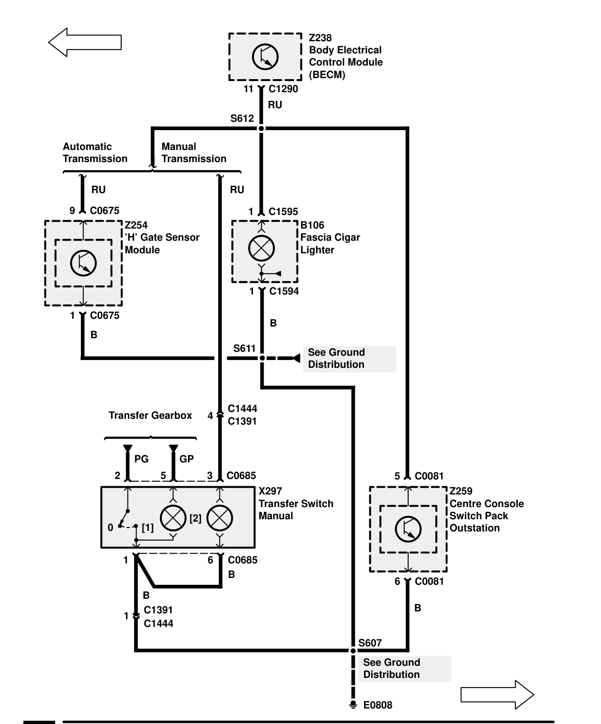 Interior Lamps – Circuit Diagram