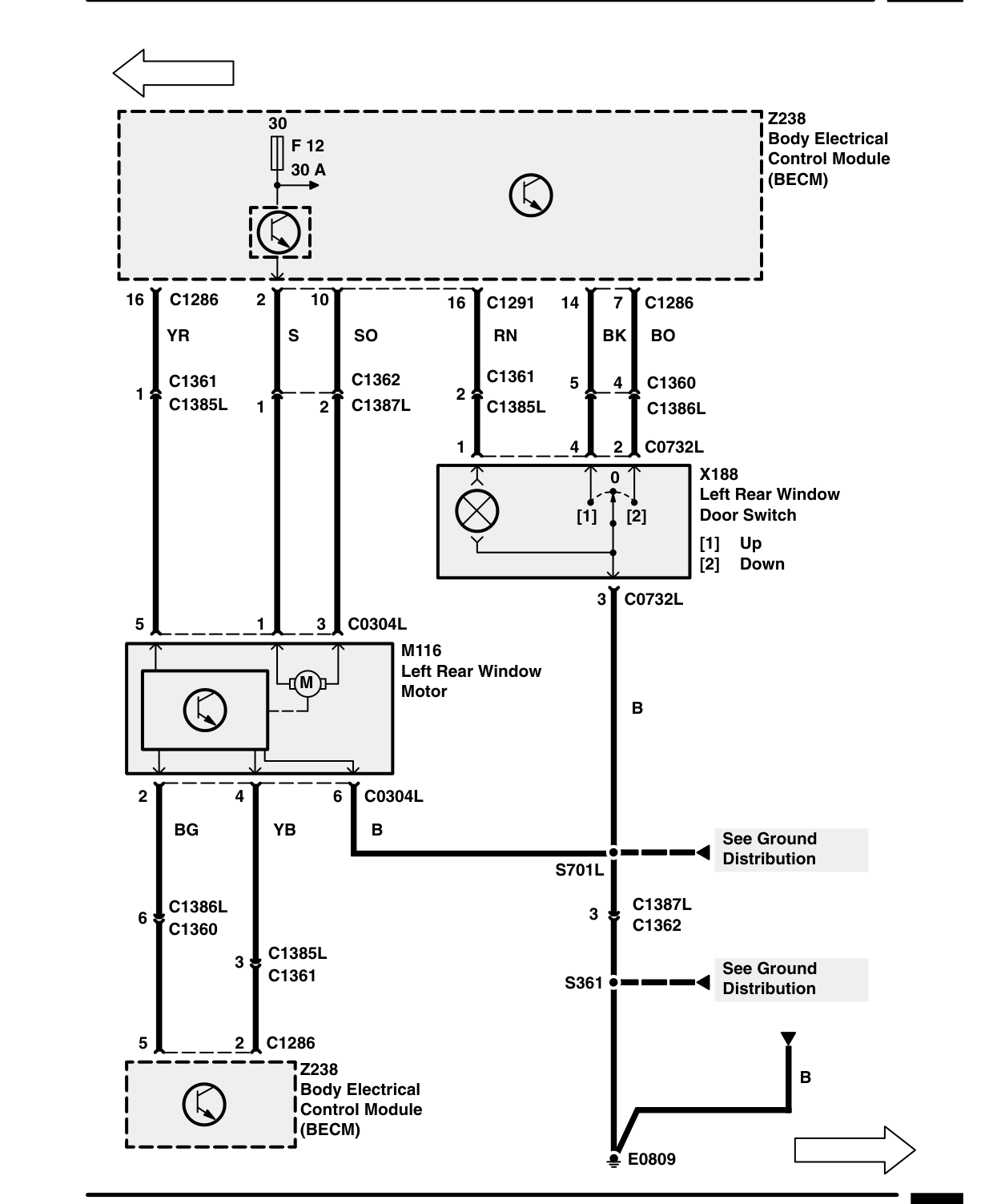 Power Windows – Circuit Diagram Rev: 08/99
