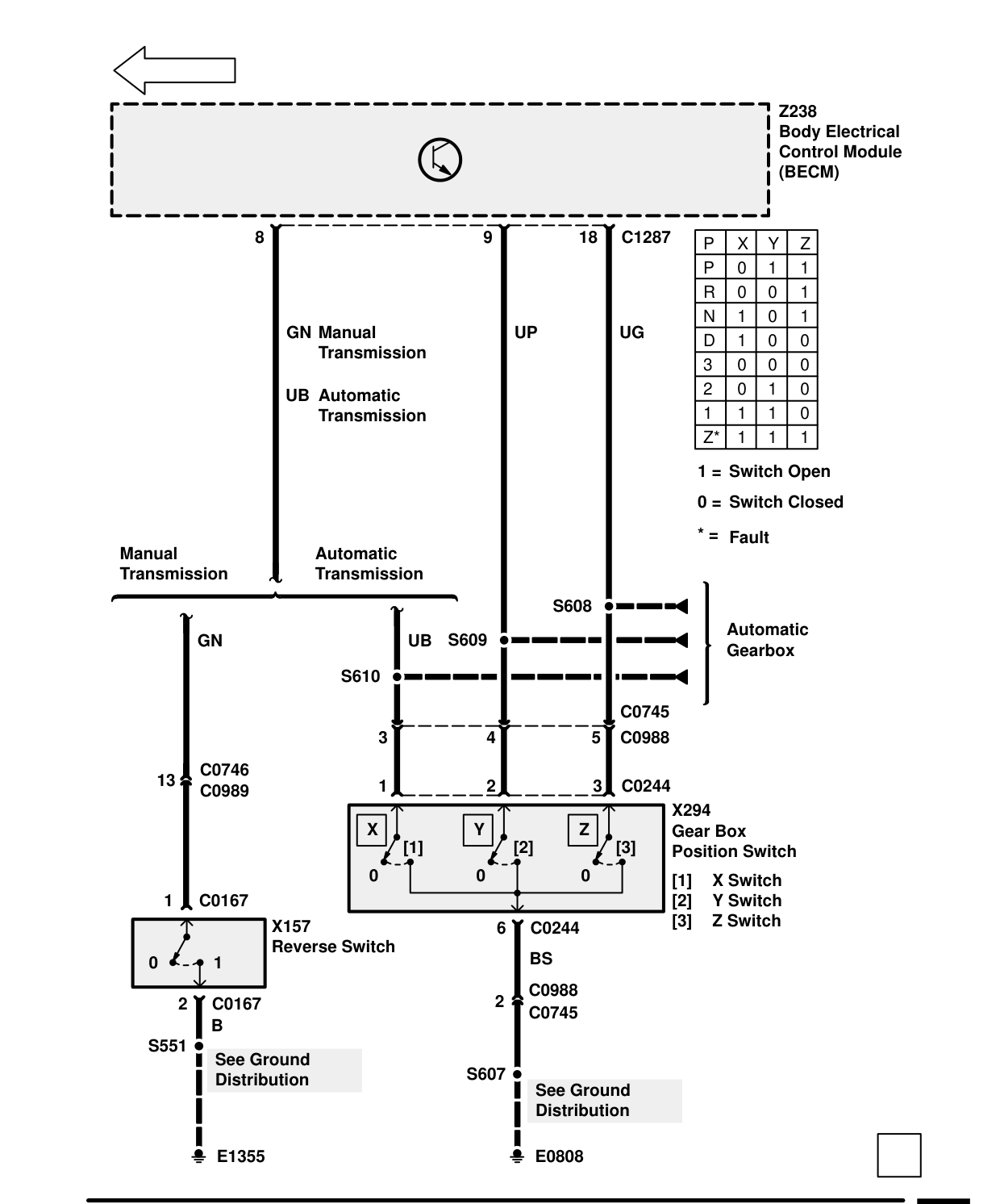 Memory Seats – Circuit Diagram Rev: 08/99