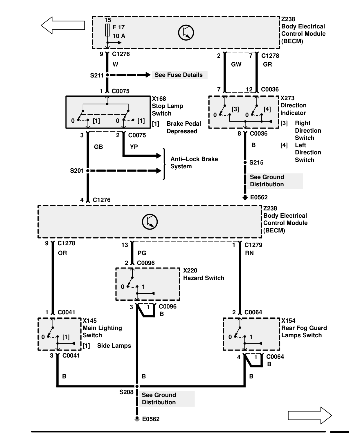 Trailer Auxiliary Socket – Circuit Diagram