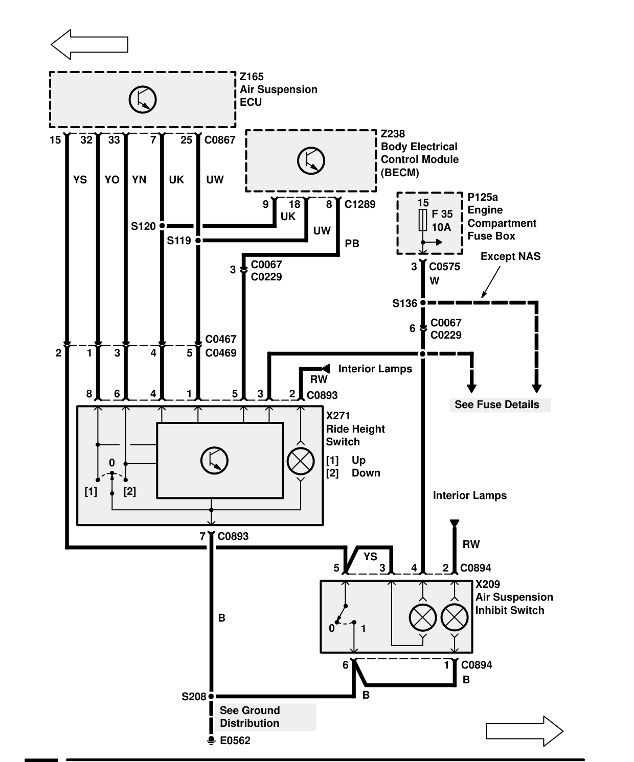 Air Suspension – Circuit Diagram Rev: 08/99