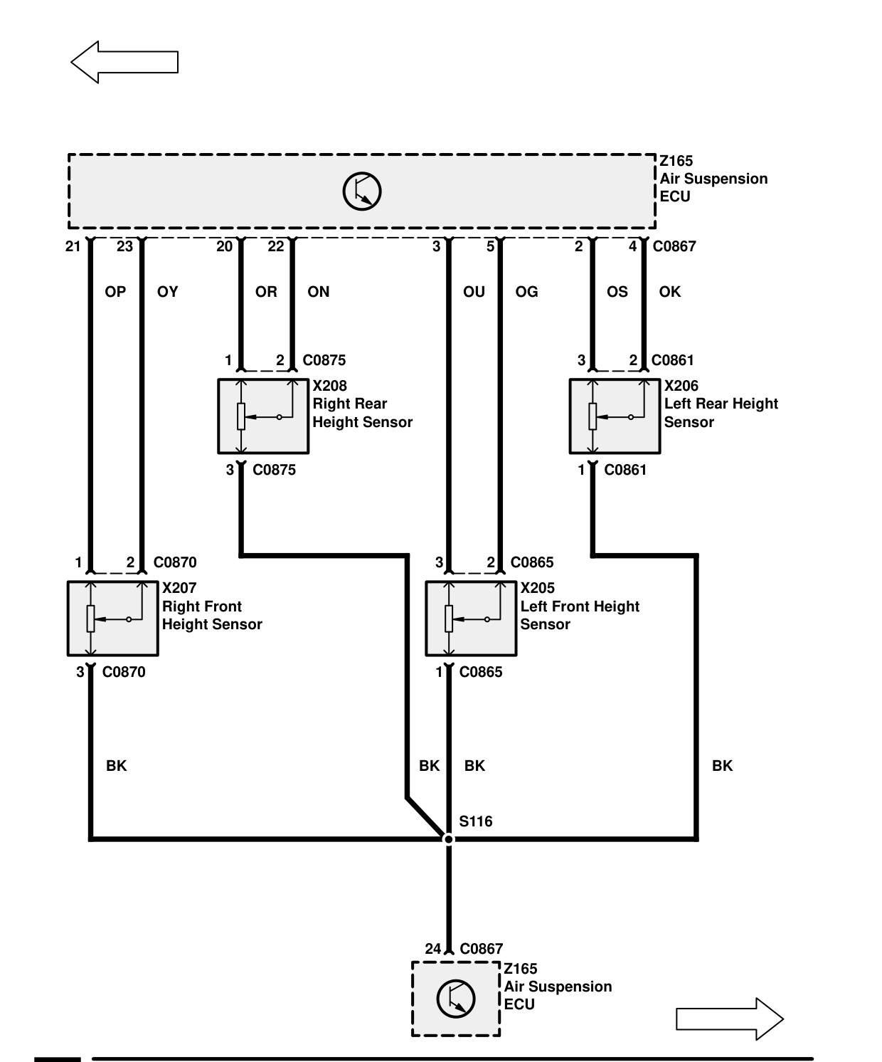 Air Suspension – Circuit Diagram