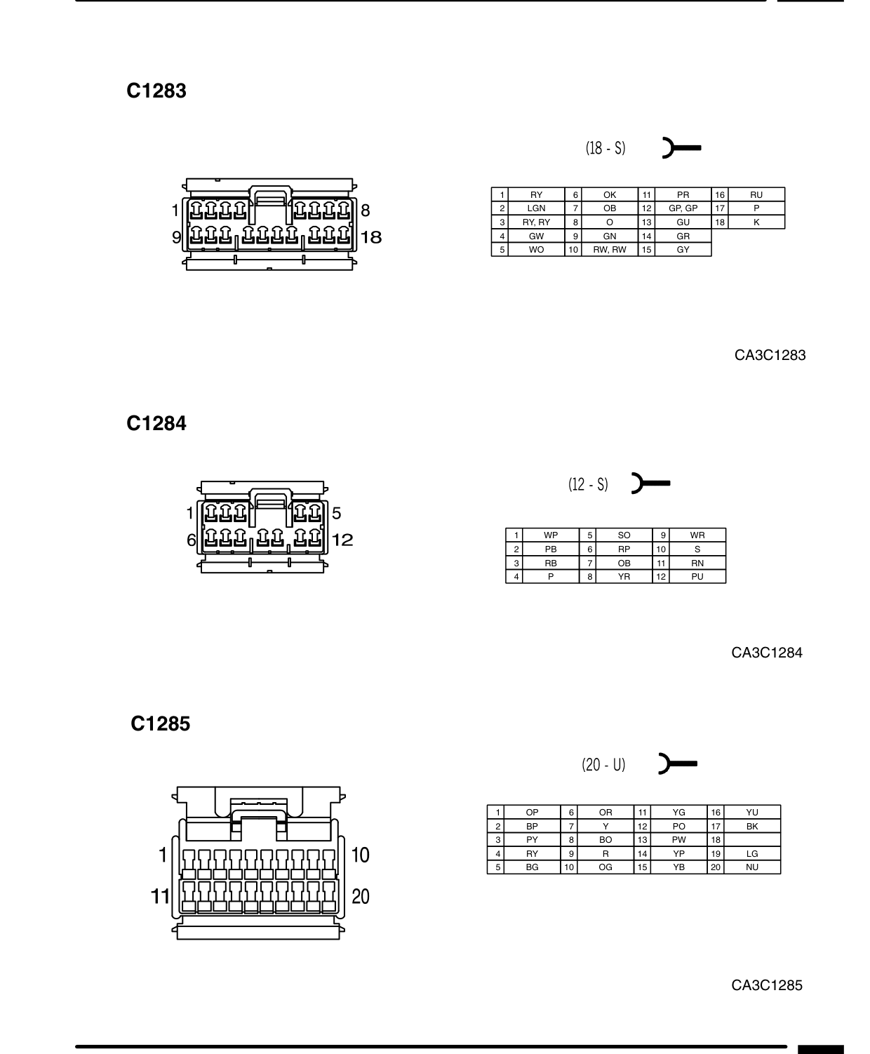 Connector Views – Circuit Diagram