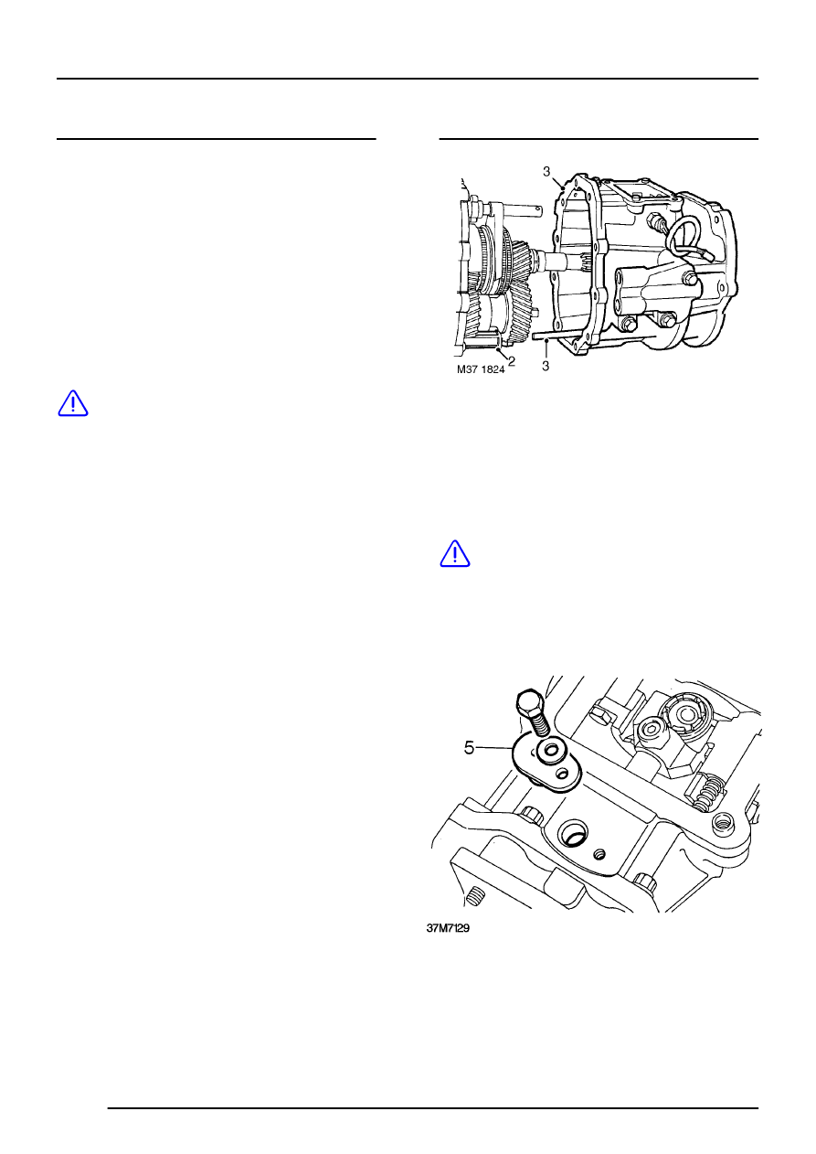 MANUAL GEARBOX > OVERHAUL > Extension housing - Type D gearbox - Refit.  background image. MANUAL GEARBOX. 40. OVERHAUL