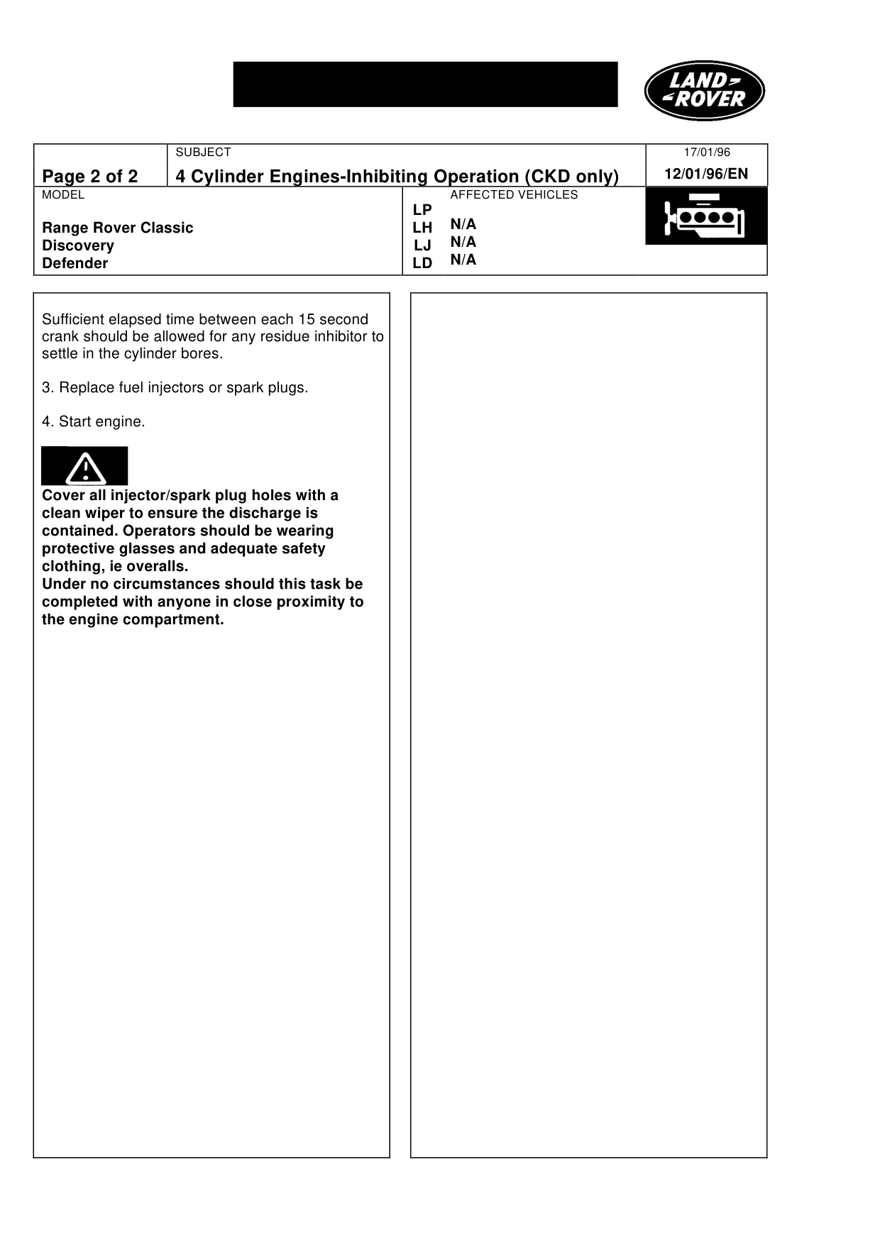 4 Cylinder Engines-Inhibiting Operation (Ckd) – bulletin page 2