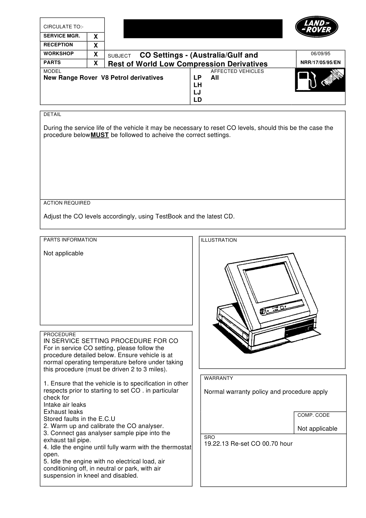Co Settings - Low Comp Derivatives – bulletin page 1