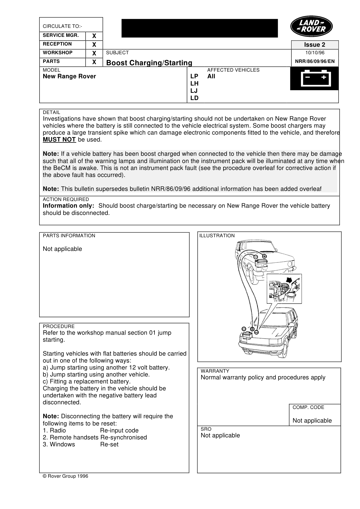 Boost Charge/Starting – bulletin page 1