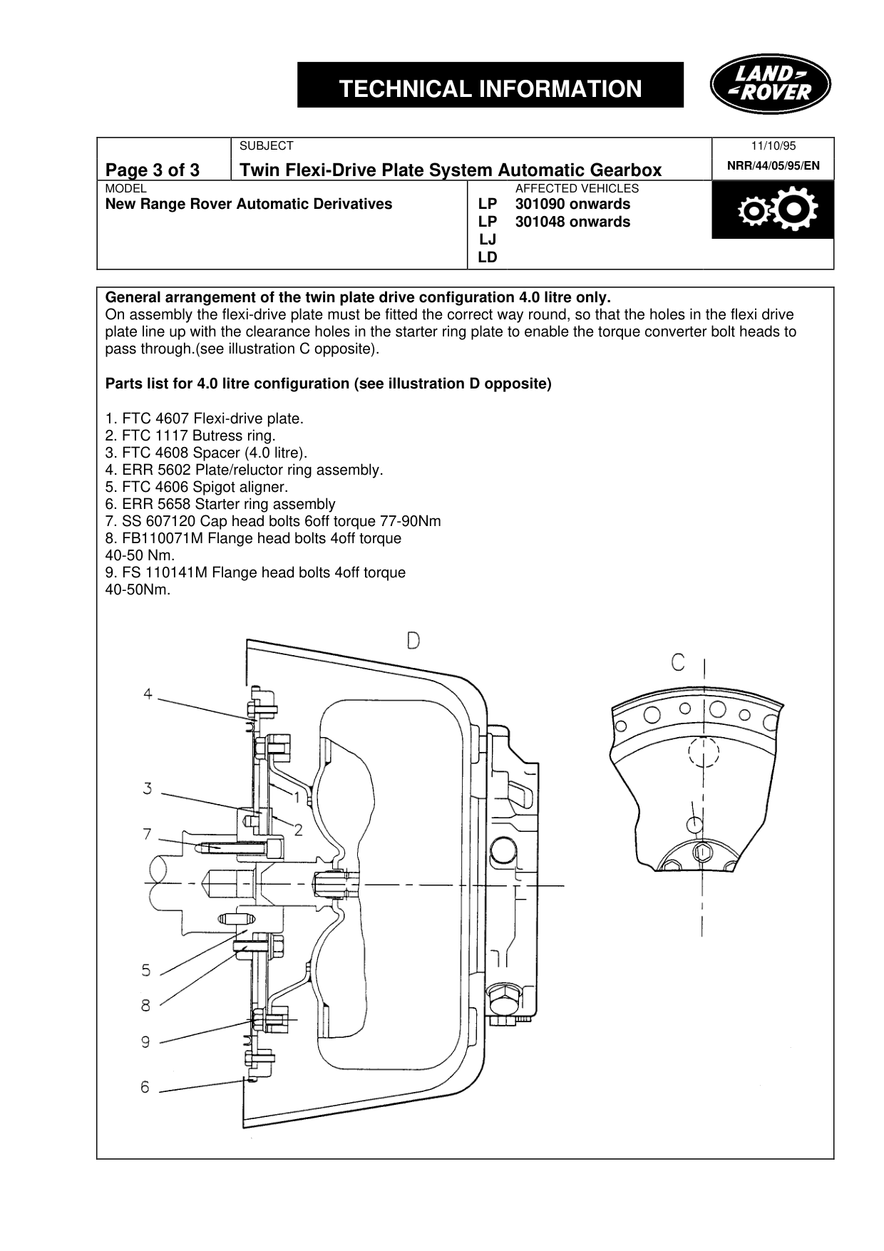 Twin Flexi-Drive Plate System Automatic Gearbox – bulletin page 3