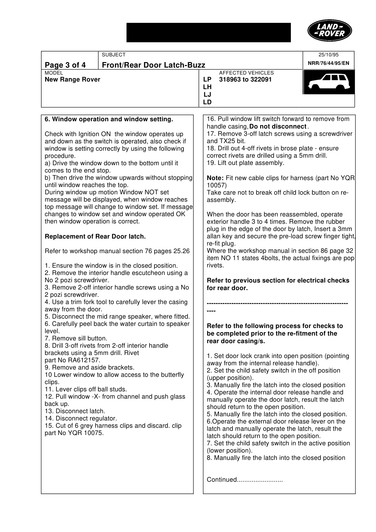 Front/Rear Door Latch-Buzz – bulletin page 3