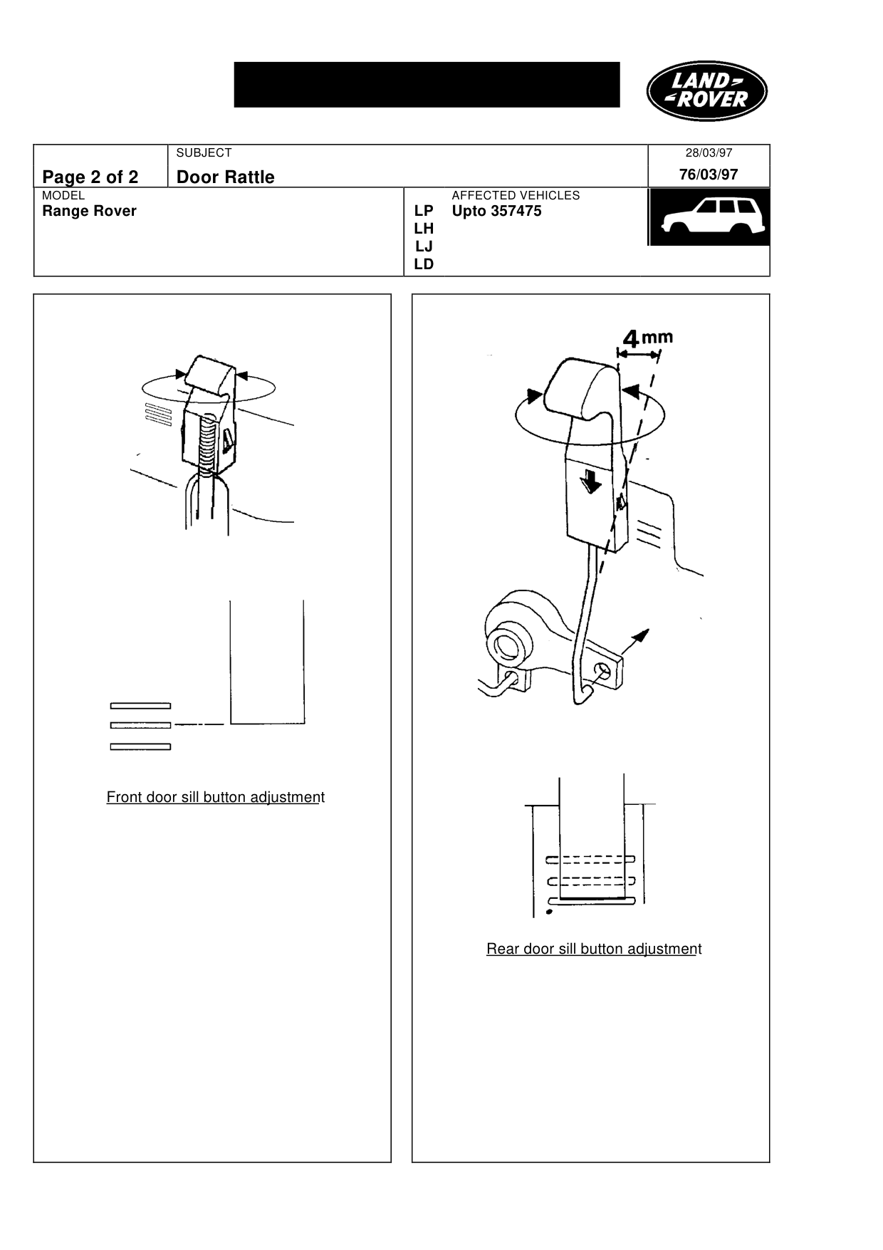 Door Rattle – bulletin page 2