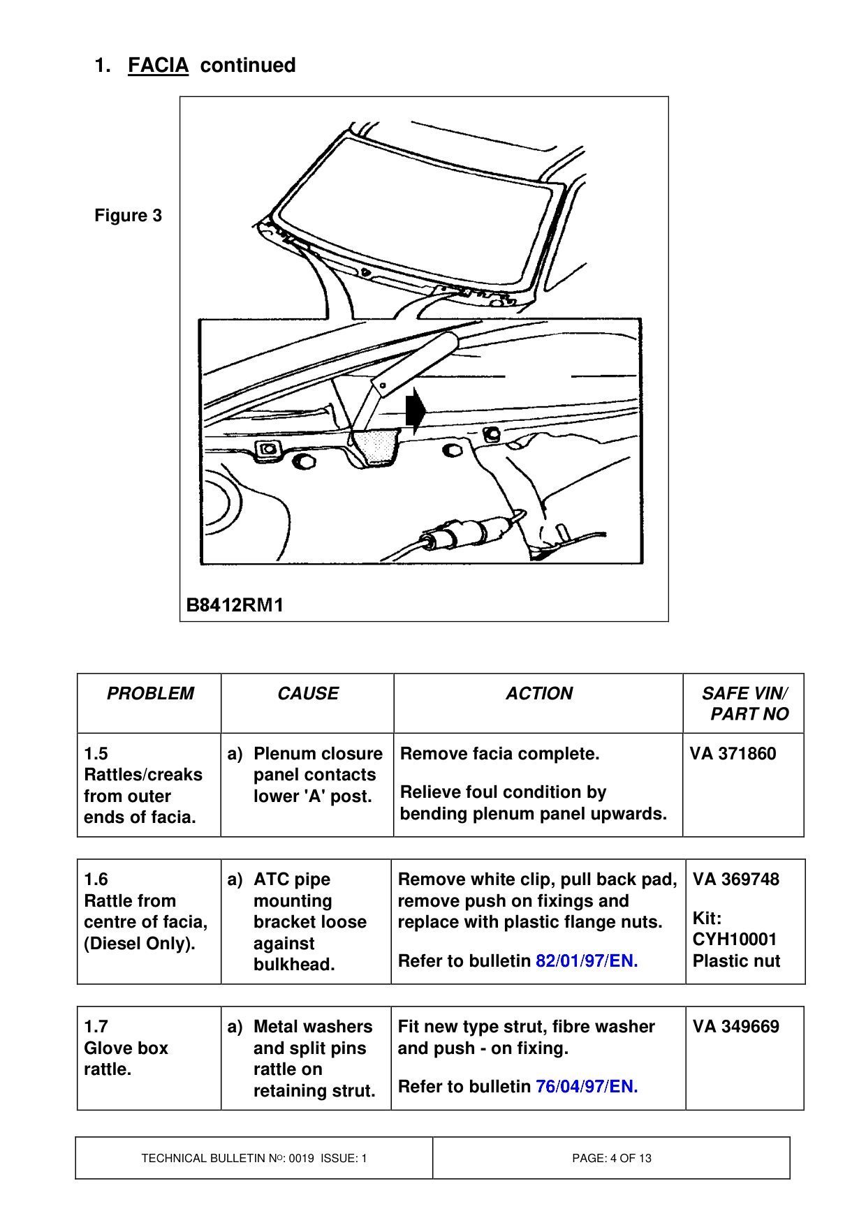 Body Interior Squeaks And Rattles – bulletin page 4