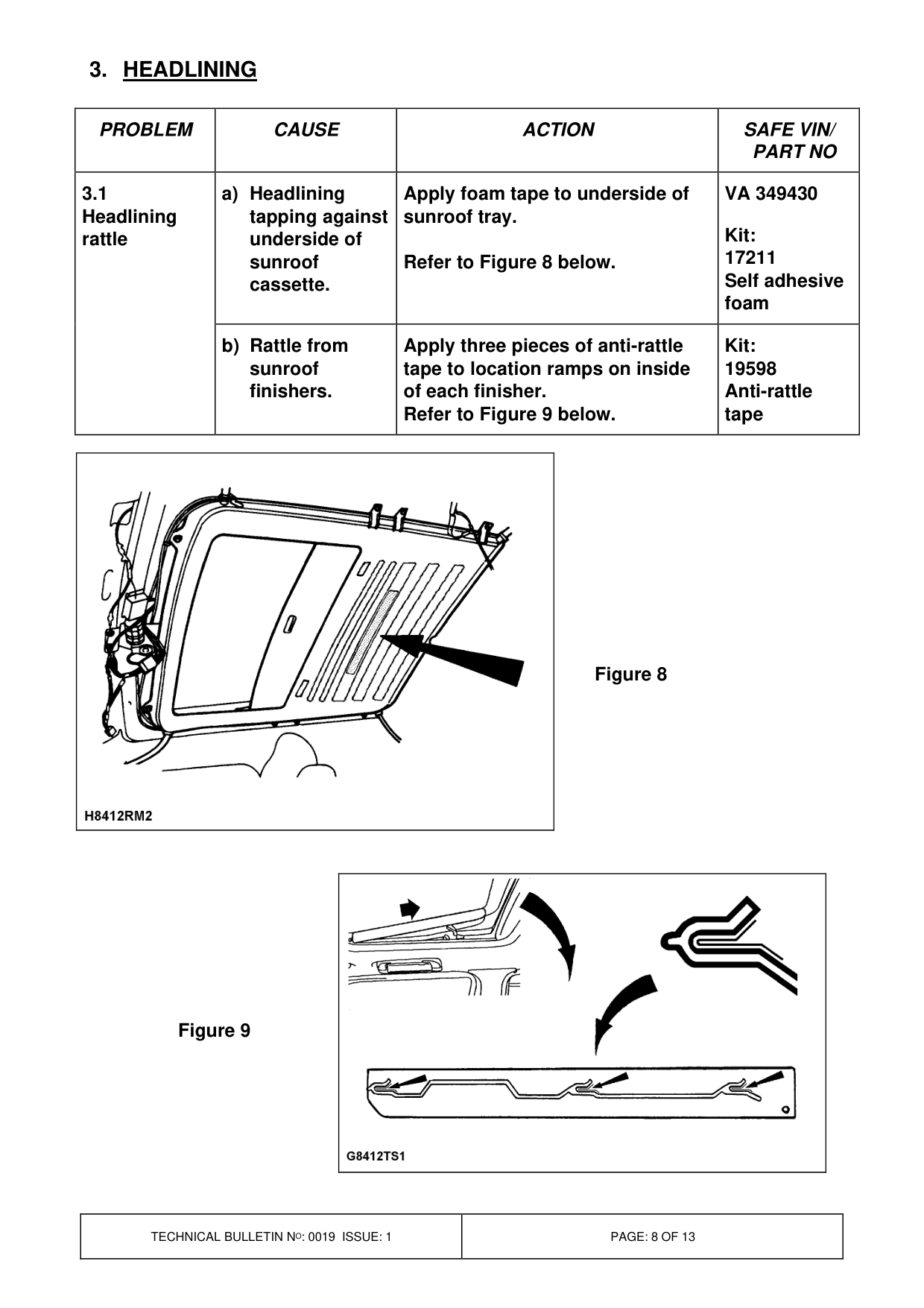 Body Interior Squeaks And Rattles – bulletin page 8
