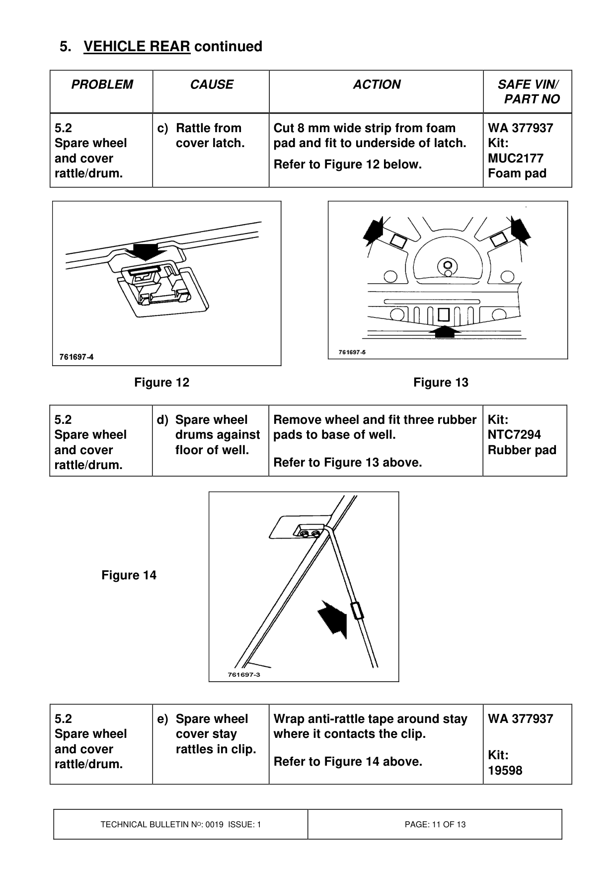 Body Interior Squeaks And Rattles – bulletin page 11